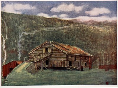 Farm-House and Mill at Gjoba, 1905 by Nico Jungman